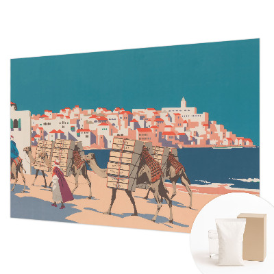 Fototapetas miegamajam Kamelkaravane