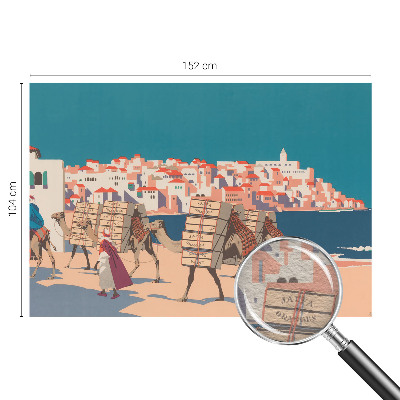 Fototapetas miegamajam Kamelkaravane