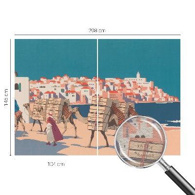 Fototapetas miegamajam Kamelkaravane