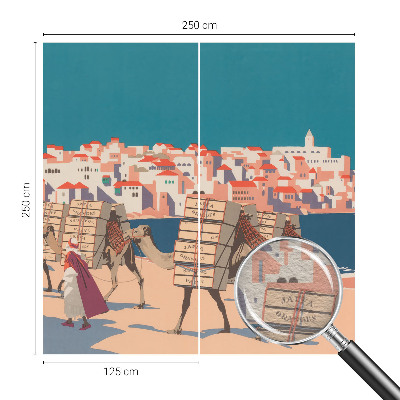 Fototapetas miegamajam Kamelkaravane