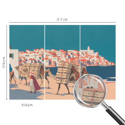 Fototapetas miegamajam Kamelkaravane