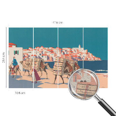 Fototapetas miegamajam Kamelkaravane