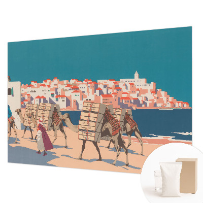 Fototapetas miegamajam Kamelkaravane