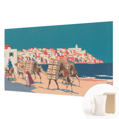 Fototapetas miegamajam Kamelkaravane