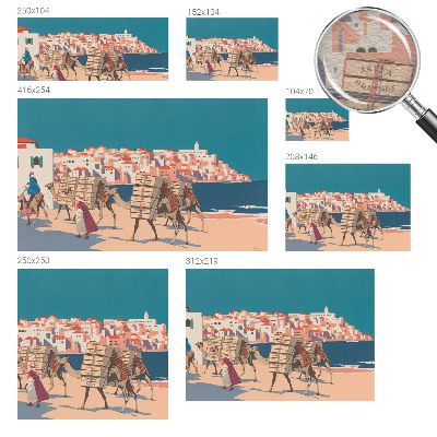 Fototapetas miegamajam Kamelkaravane