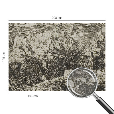 Dekoratyvinis fototapetas Bjerglandskabas