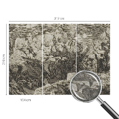 Dekoratyvinis fototapetas Bjerglandskabas