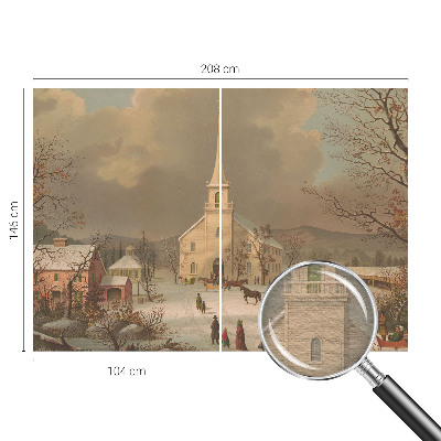 Plaunamas flizelininis fototapetas Žiemos šalis