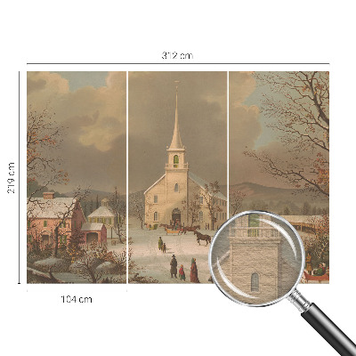 Plaunamas flizelininis fototapetas Žiemos šalis