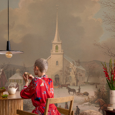 Plaunamas flizelininis fototapetas Žiemos šalis