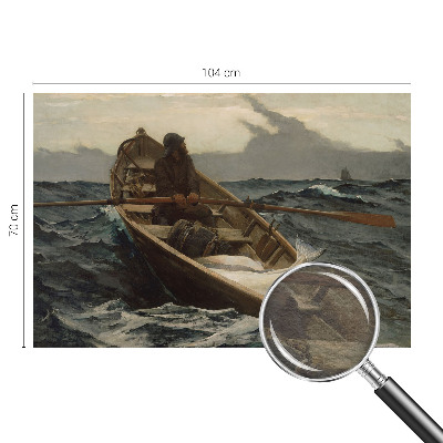 Fototapetas ant sienos Fisker į vandenį