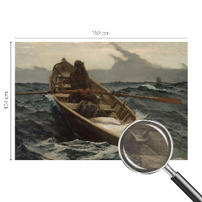 Fototapetas ant sienos su fiskeriu virš vandens