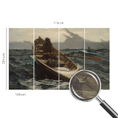 Fototapetas ant sienos Fisker į vandenį