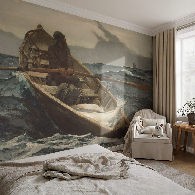 Fototapetas ant sienos Fisker į vandenį