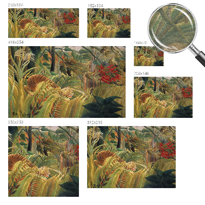 Dekoratyvinis fototapetas Egzotinis tigras