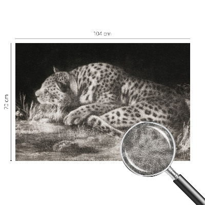 Stilingas fototapetas su leopardo kailio raštu