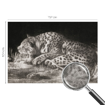 Stilingas fototapetas su leopardo kailio raštu