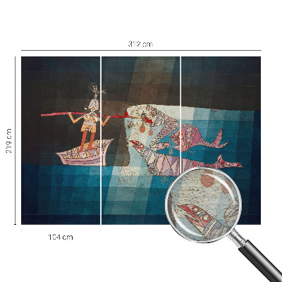 Sienų danga fototapetas Fisker jeger