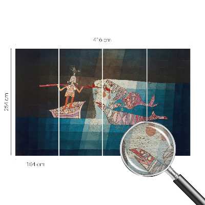 Sienų danga fototapetas Fisker jeger