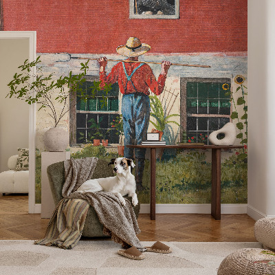 Fototapetas ant sienos Landsbyscene