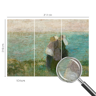 Modernus fototapetas su refleksija jūros paviršiuje