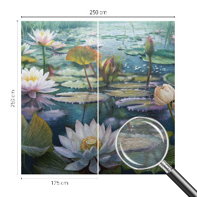 Plaunamas flizelininis fototapetas su damblomsterio motyvu