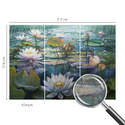 Plaunamas flizelininis fototapetas su damblomsterio motyvu