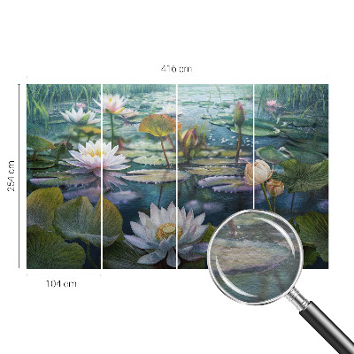 Plaunamas flizelininis fototapetas su damblomsterio motyvu