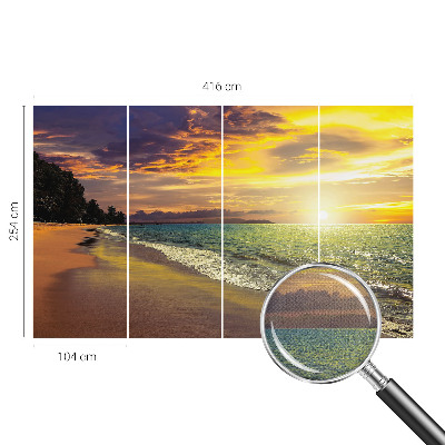 3D fototapetas sienoms Paplūdimys prie saulės