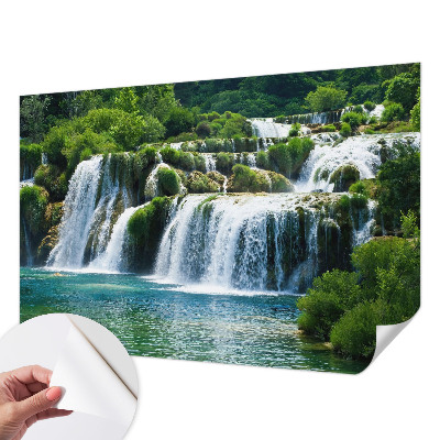 3D fototapetas su natūralaus medžio harmonikiniu raštu