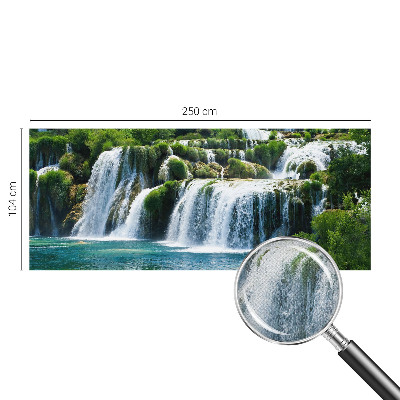 3D fototapetas su natūralaus medžio harmonikiniu raštu