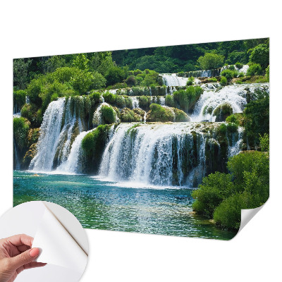 3D fototapetas su natūralaus medžio harmonikiniu raštu