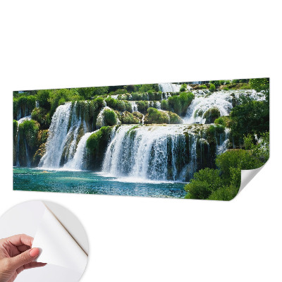 3D fototapetas su natūralaus medžio harmonikiniu raštu