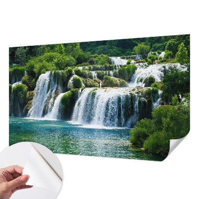 3D fototapetas su natūralaus medžio harmonikiniu raštu