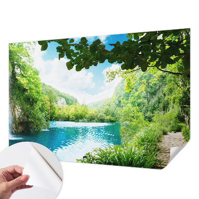 Savaime lipnus fototapetas su natūralios oazės motyvu