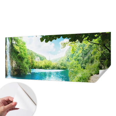 Savaime lipnus fototapetas su natūralios oazės motyvu