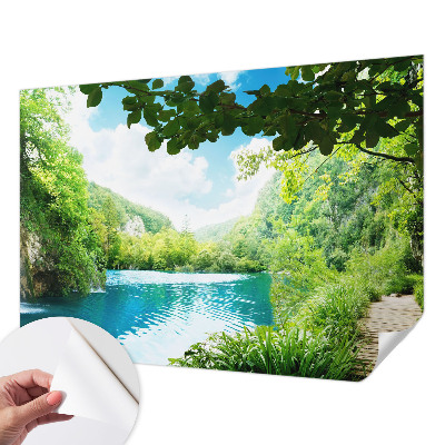 Savaime lipnus fototapetas su natūralios oazės motyvu