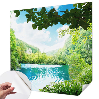 Savaime lipnus fototapetas su natūralios oazės motyvu