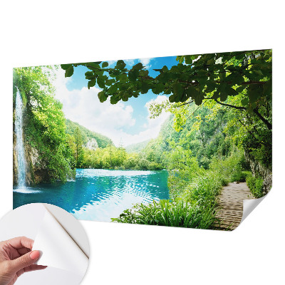 Savaime lipnus fototapetas su natūralios oazės motyvu