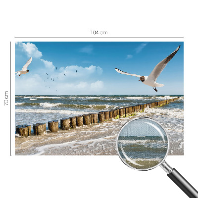 3D fototapetas su pajūrio peizažo motyvu