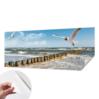 3D fototapetas su pajūrio peizažo motyvu