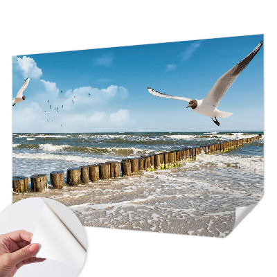 3D fototapetas su pajūrio peizažo motyvu