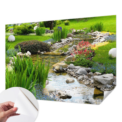 3D fototapetas sienoms su idilišku sodo motyvu