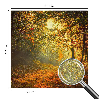 Savaime lipnus fototapetas su rudens kraštovaizdžiu