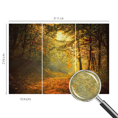 Savaime lipnus fototapetas su rudens kraštovaizdžiu