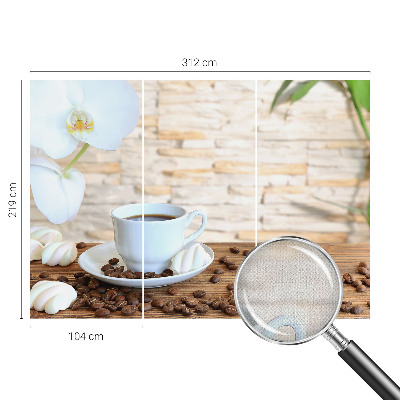 3D fototapetas sienoms su žiedų slinkimo motyvu