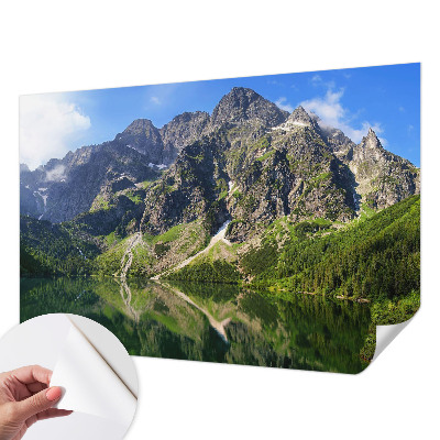 Savaime lipnus fototapetas su kalnų peizažu