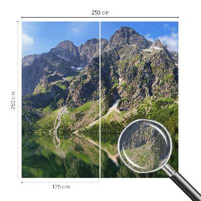 Savaime lipnus fototapetas su kalnų peizažu
