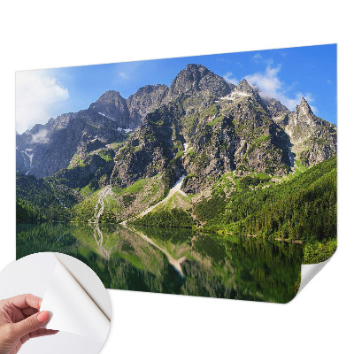 Savaime lipnus fototapetas su kalnų peizažu