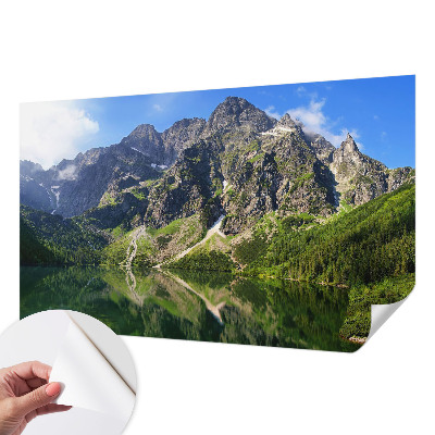 Savaime lipnus fototapetas su kalnų peizažu